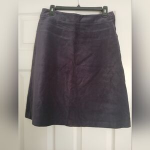 RW & CO- Plum, Faux Suede A-line Mini Skirt